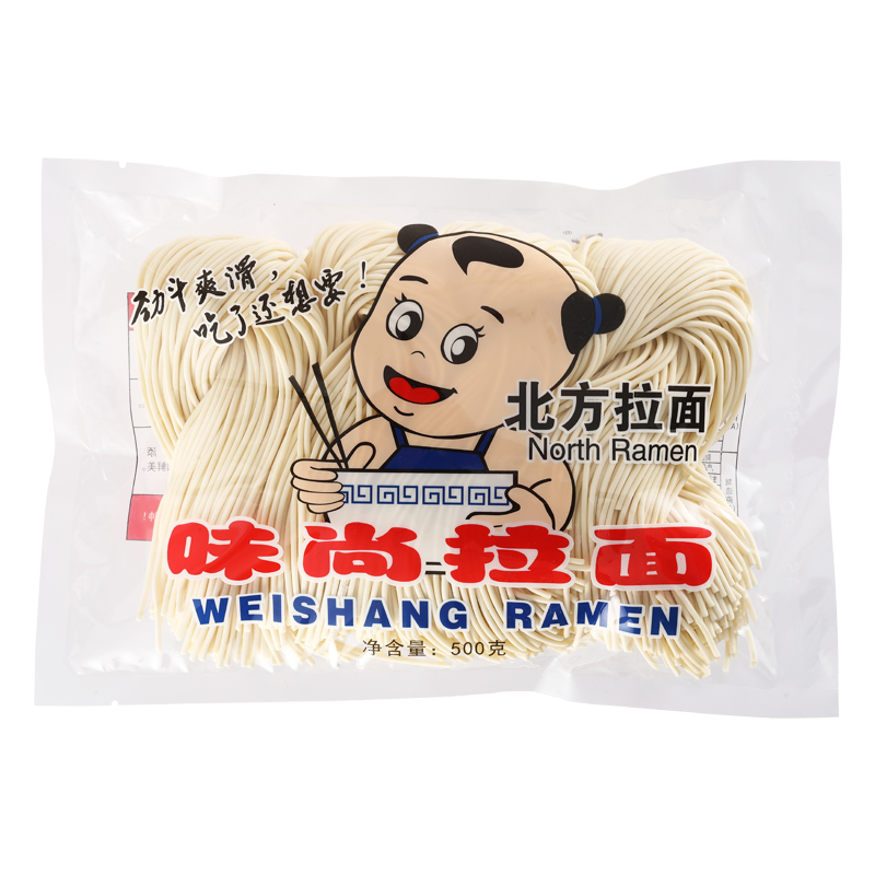 味尚拉面 北方拉面速食半幹鮮濕面條油潑挂面代餐水煮面 500g/袋